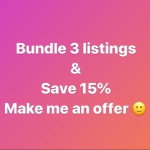 Bundle 3 listings & Save 15%